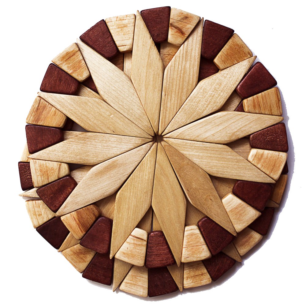 Natural Wood Trivets For Hot Dishes 2 Ecofriendly, Sturdy and