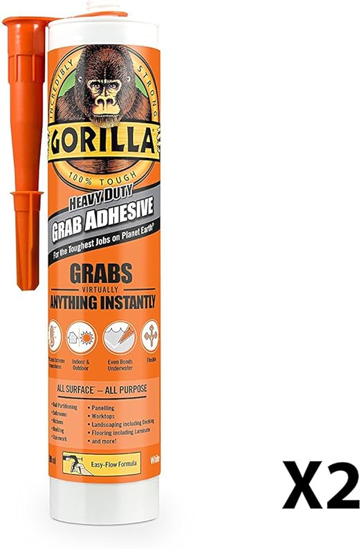 Gorilla Glue Gorilla Grab Adhesive 290ml, White (2) Amazon.co.uk DIY