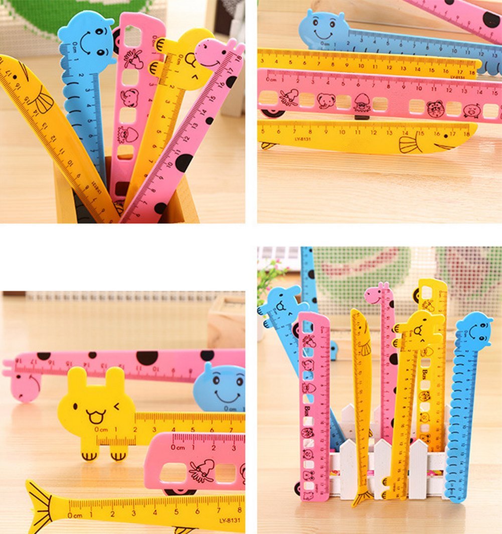 Penne Cancellabili Legami - Righello Meow Per Misurare, Sottolineare E Tracciare Linee Nette E Precise, Righello A Tema Kitty In Plastica, 15 Cm Legami Cartoleria
