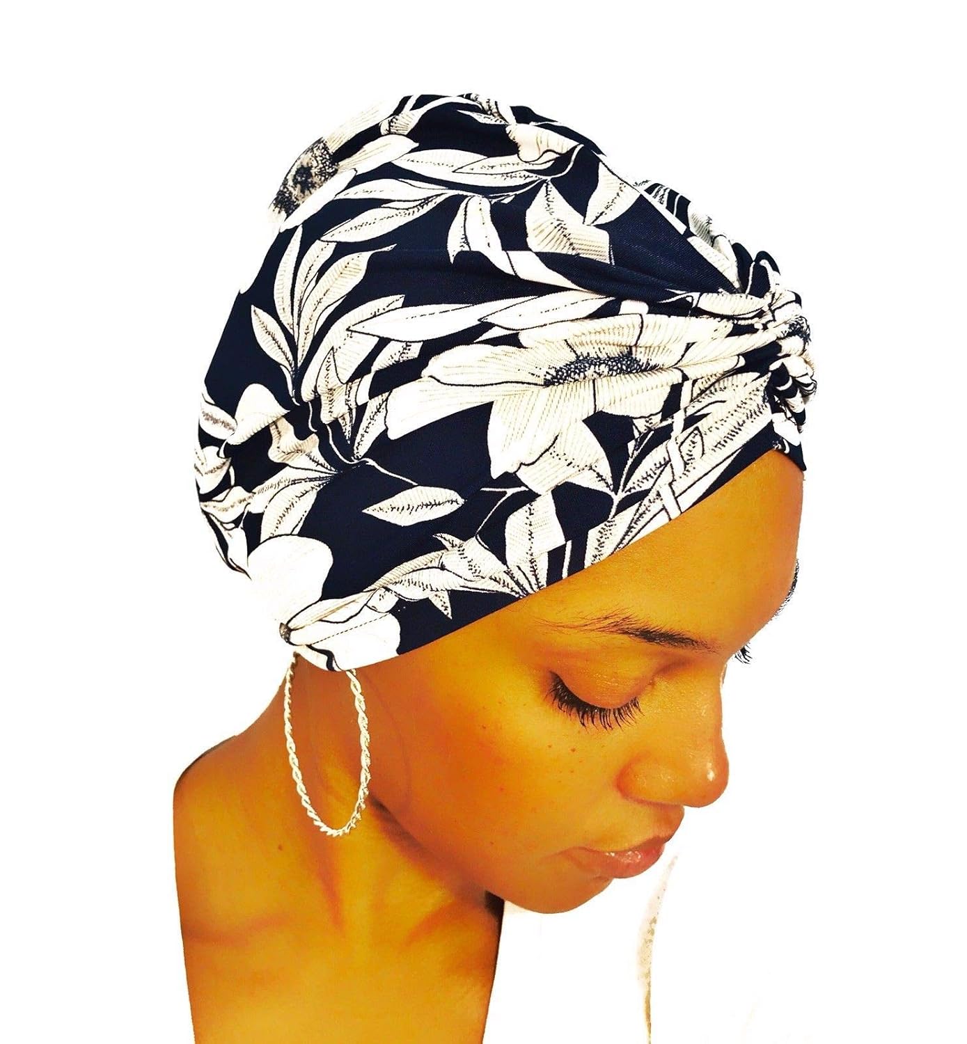 Amazon Com Okiyah Hair Wrap Scarf Satin Lined Sleep Wrap