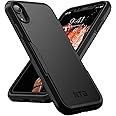 NTG [1st Generation Designed for iPhone XR Case, Heavy-Duty Tough Rugged Lightweight Slim Shockproof Protective Case for iPhone XR 6.1 inch, Black