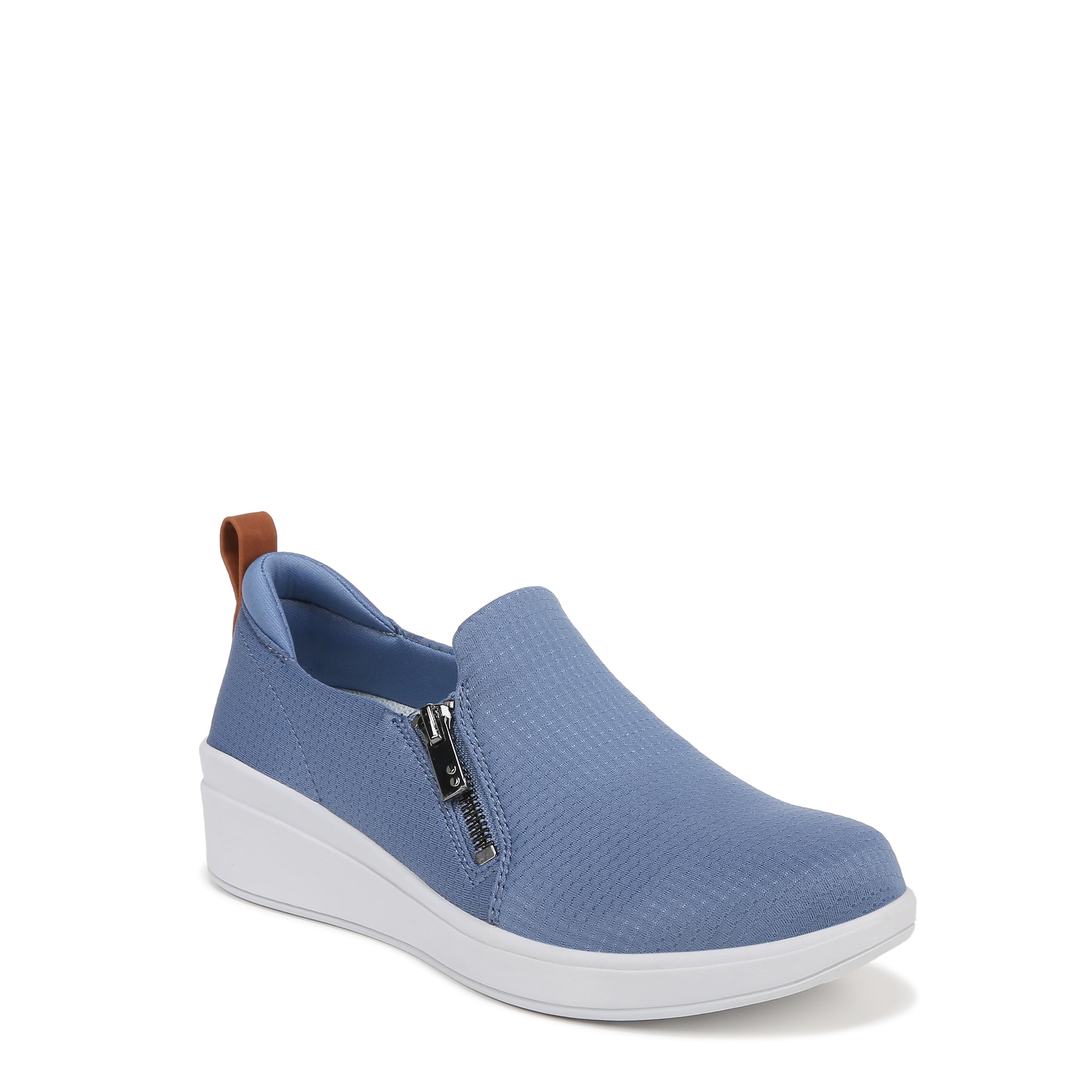 Ryka Womens Luminous Side Zip Slip-On Sneakers Coronet Blue 6 W