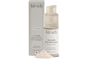 Kitsch Volumizing Rice Protein Dry Shampoo Powder - Dry Shampoo for Women & Men, No White Cast, Absorbs Oil, Non-Greasy, Ligh