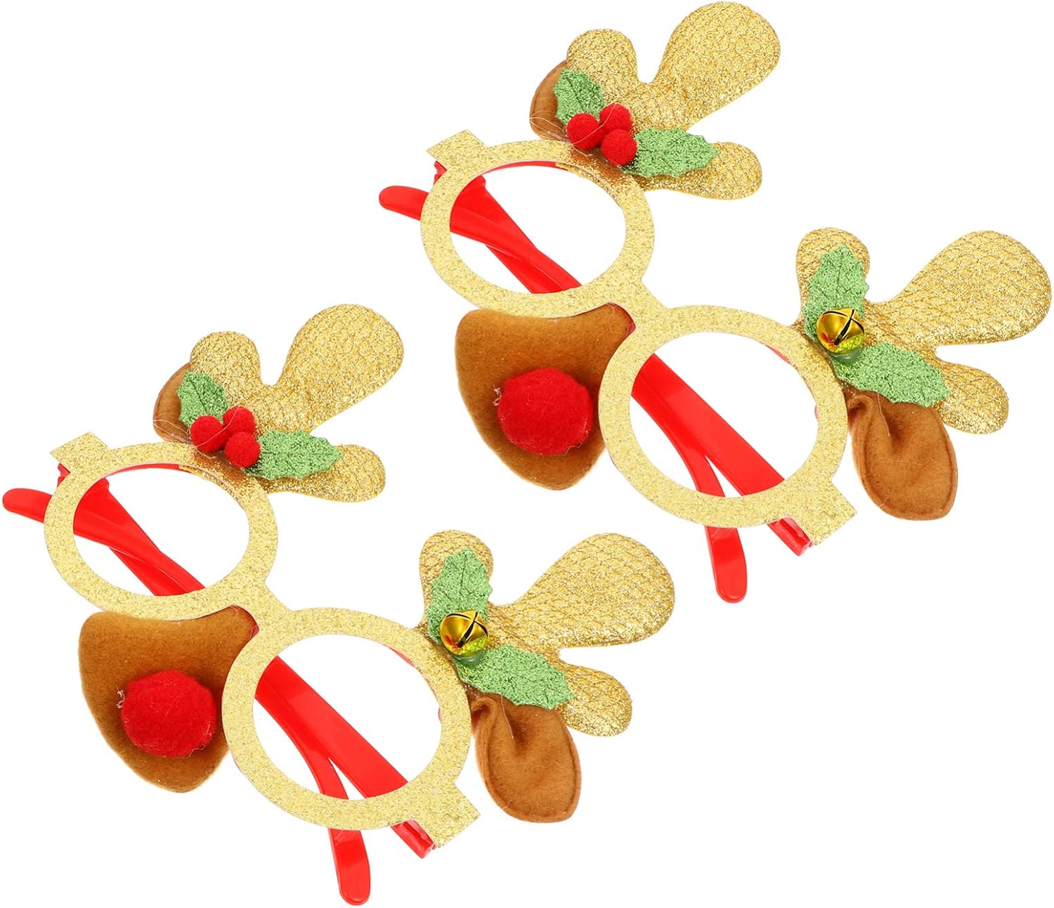 PACKOVE Weihnachtsbrille & Santa Hat Set - Lustige Party Accessoires