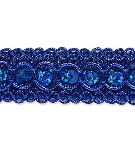 Trims By The Yard Trish Sequin Metallic Braid Trim, 7/8-Inch Versatile  Sequins for Crafts, Durable Sequin Trim for Costumes or Party Decorations,  20-Yard Cut, Black : Amazon.ca: Home