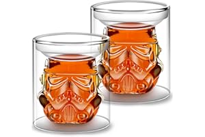 VI AI Creative Whisky Sobriety Glasses, Flask Carafe, Whiskey Carafe for Wine, Bourbon, Liquor, Vodka, Scotch, 150ml Gifts for Men, 2 pcs…