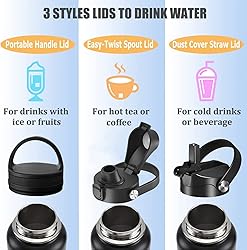 32oz Insulated Stainless Steel Water Bottle with