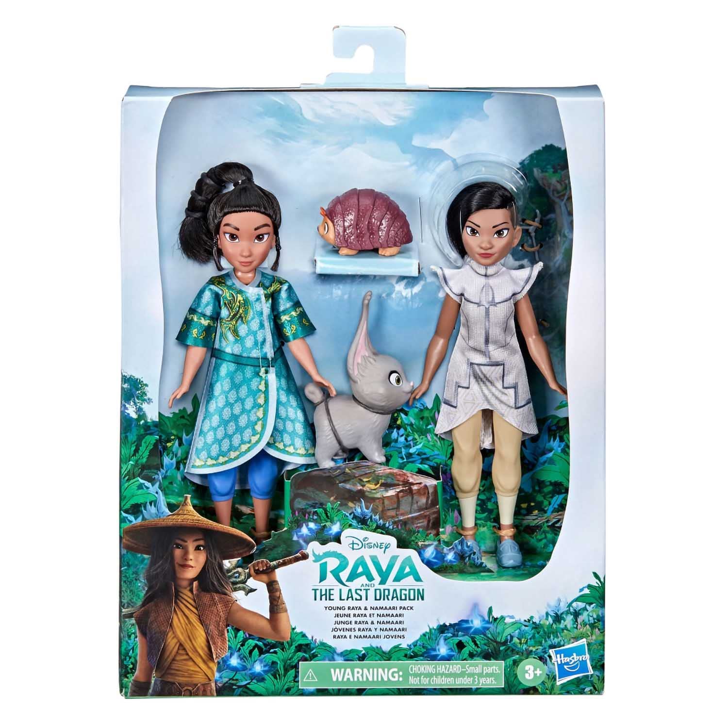 Disney's Raya and The Last Dragon Young Raya and Namaari Fashion Dolls 2-Pack, Fashion Doll Clothes, Toy for Kids 3 and up