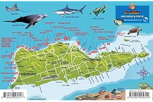 St. Croix USVI Dive Map Fish ID Virgin Islands Franko Maps Waterproof Fish Card