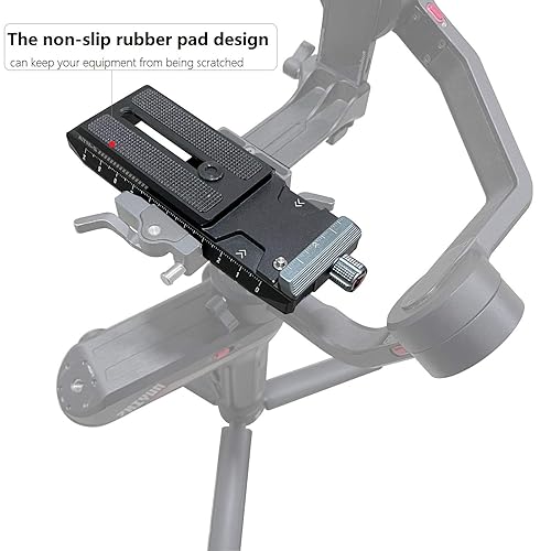 ANDYCINE Quick Release Mounting Plate with 1/4inch Thread Holes