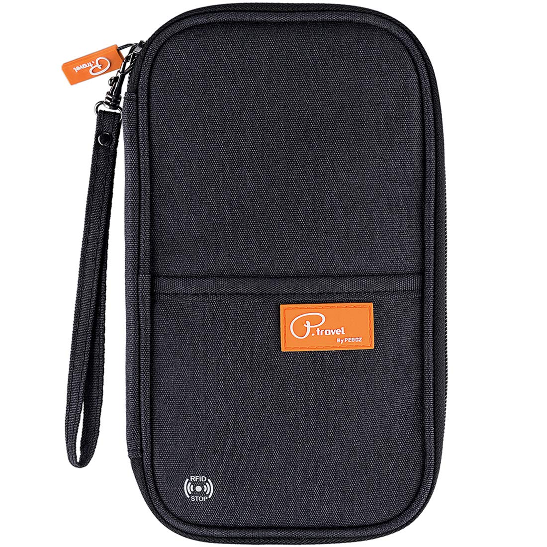 VanFn RFID Travel Passport Wallet, Family Passport Holder, Trip Document Organizer P.Travel Series, Black, OneSize, Modern/Fitted