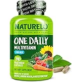 NATURELO Mens Multivitamins - One Daily Multivitamin for Men with Vitamins, Minerals & Organic Whole Foods, Boost Energy & Health, Non-GMO, 240 Vegetarian Capsules