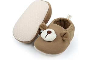 KARUNEL Baby Booties Newborn Shoes Infant Cotton Slippers Non-Slip Warm Ankle Boots for Boy Girl