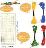 BEHAHAI Wooden Bookmark Cross Stitch Kit 4 Pack Embroidery Starter Set view 2