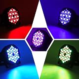 U King 4 Pack RGB 72W LED Stage Lights with Remote 7CH 5 Modes view 2