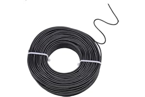 Black Aluminum Craft Wire 0.8mm×100FT Bendable Metal Wire 20 Gauge for Halloween Jewelry Making DIY Art Projects Floral Fishi