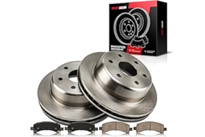 Torchbeam Rear Brakes and Rotors Kit Brake Pads Brake Rotors and Pads for Chevrolet 2002-2006 Tahoe 5.3L, 2003-2014 Express 1500, 2002-2006 Suburban 1500 5.3L,12" Automotive Replacement Brake kits