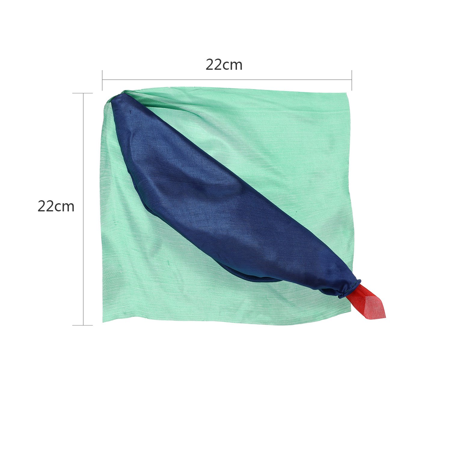 HESTYA 2 Pieces Magic Scarves Color Changing Silk Hanky Props for Trick Streets Four-Color Silk Magic Props Magician Accessories