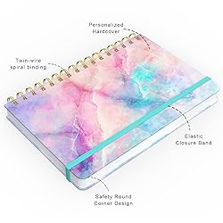 HUAMXE Spiral Journal Notebook, Hardcover Lined