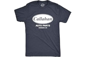CRAZY DOG T-SHIRTS Crazy Dog Mens Callahan Auto Parts T Shirt Funny Graphic Novelty Tee
