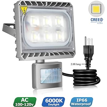 corded outdoor motion sensor light