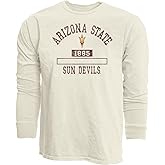 Blue 84 NCAA Unisex-Adult NCAA Officially Licensed Long Sleeve T-Shirt Ivory Dyed Ringspun