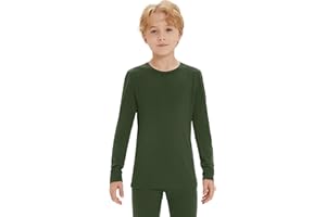 Iguana Unisex Kids 100% Merino Wool Base Layer Top Thermal Underwear Shirt for Girls and Boys