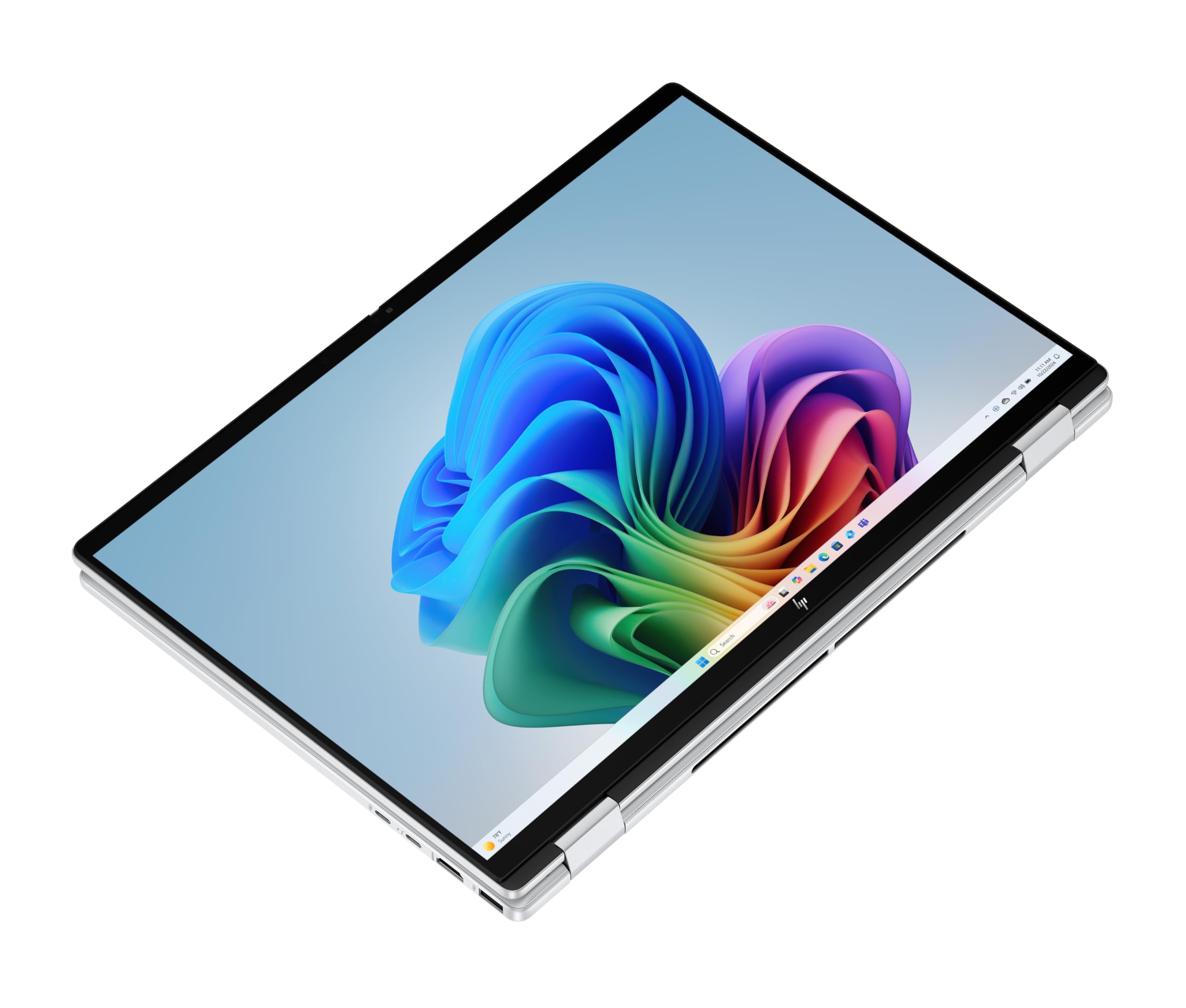 HP OmniBook X Flip 2-in-1 Laptop (16" 2K Touchscreen, Intel Core Ultra 5, Copilot+, 16GB RAM, 512 GB SSD, Win11, QWERTZ) - Silber 4