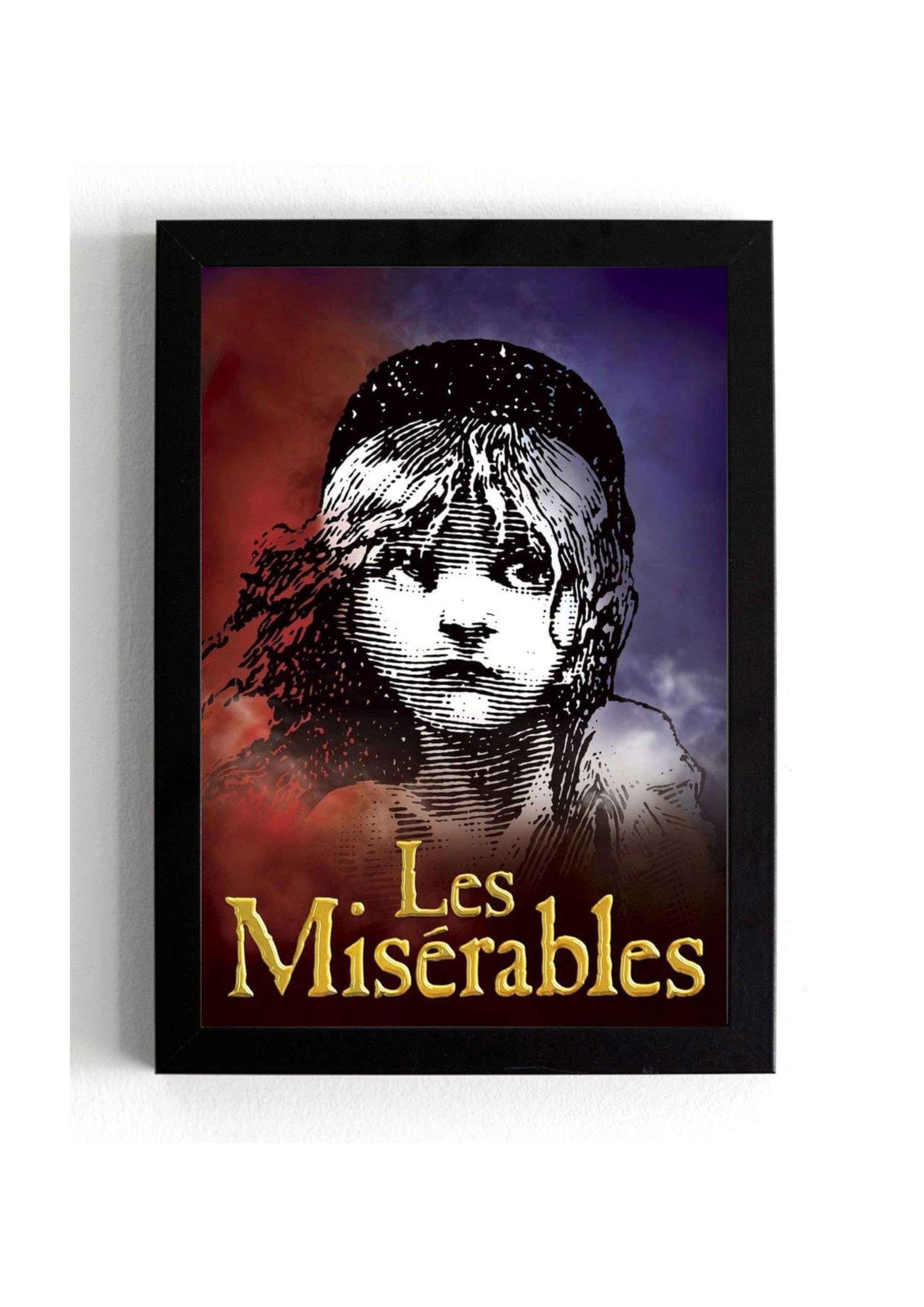 STONE ROSES A5 Framed Les Miserables - Musical Theatre wall art print (frame 21 x 16 cms) musical classics