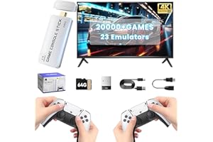 Retro Gaming Console 2026 New Video Game Console with 23 Emulators 20,000+ Classic Games, 4K Hdmi Output Plug and Play Video 