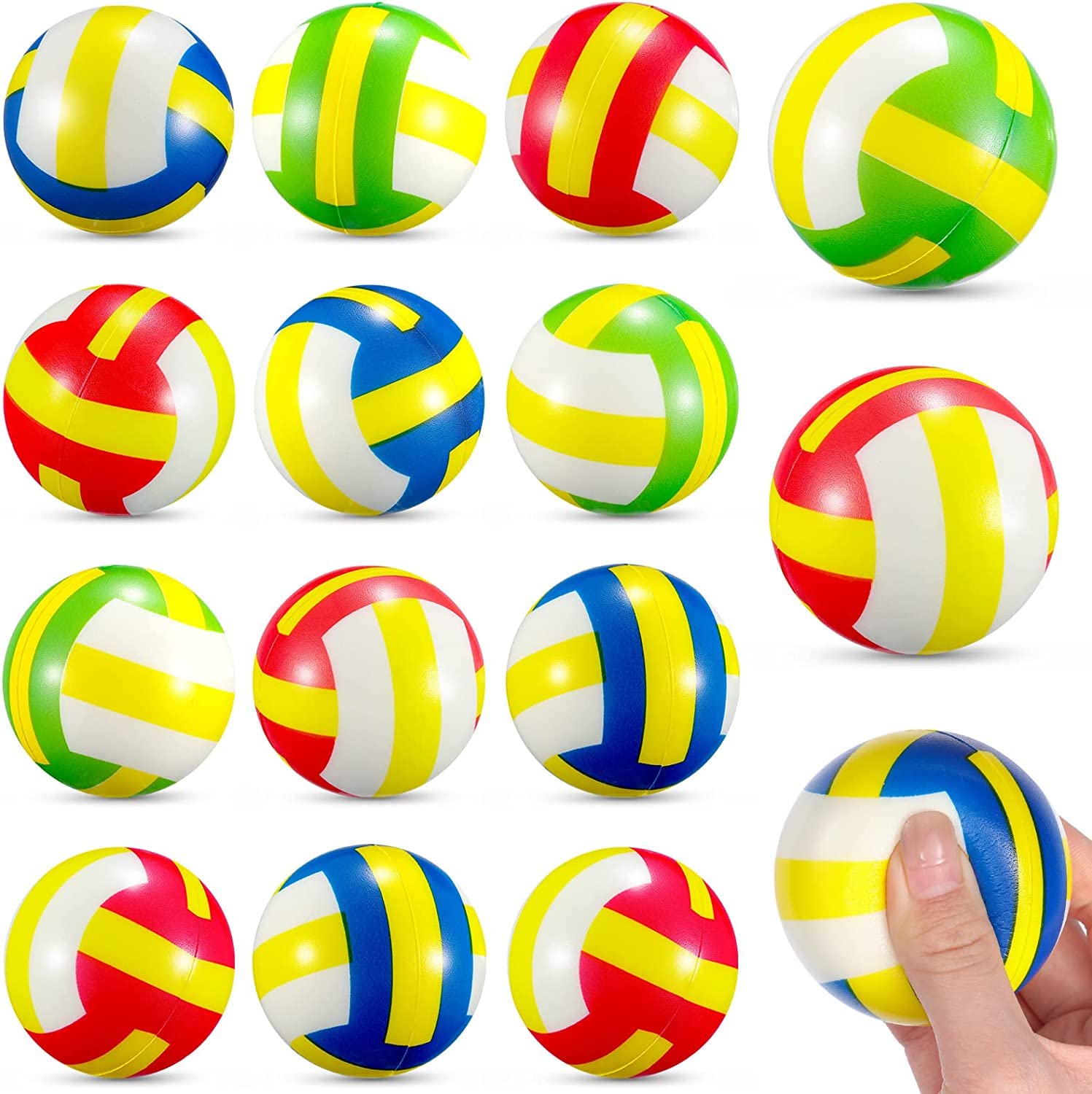 Wellvo Mini Foam Balls Party Favors (Volleyball )