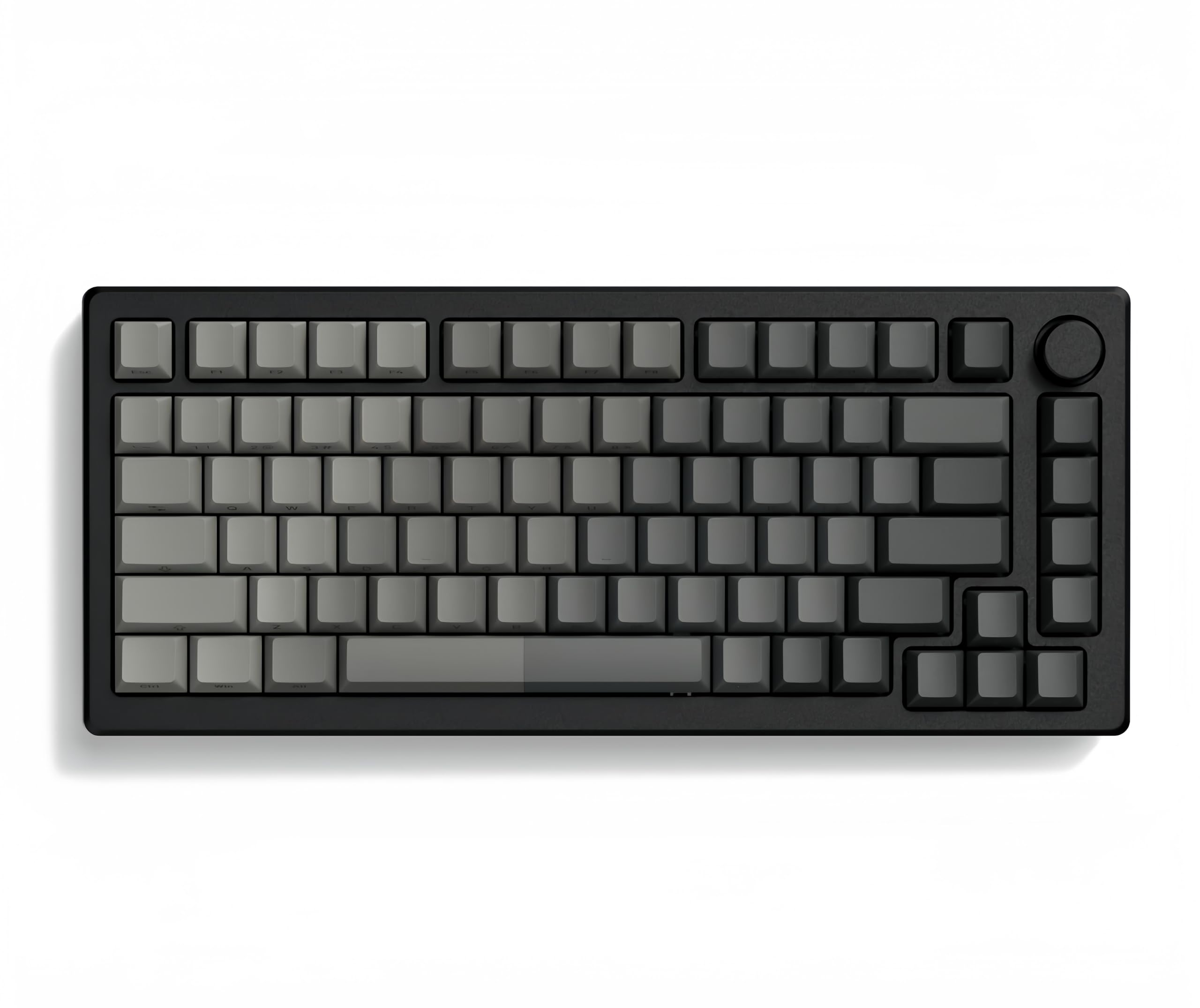 Photo 1 of dagaladoo Double Shot PBT keycaps for Mechanical Keyboard,Shine Through keycap Cherry Profile,Gradient Grey,Side Printed Keyboard caps for Mechanical Gaming Keyboards(121key,only keycaps)