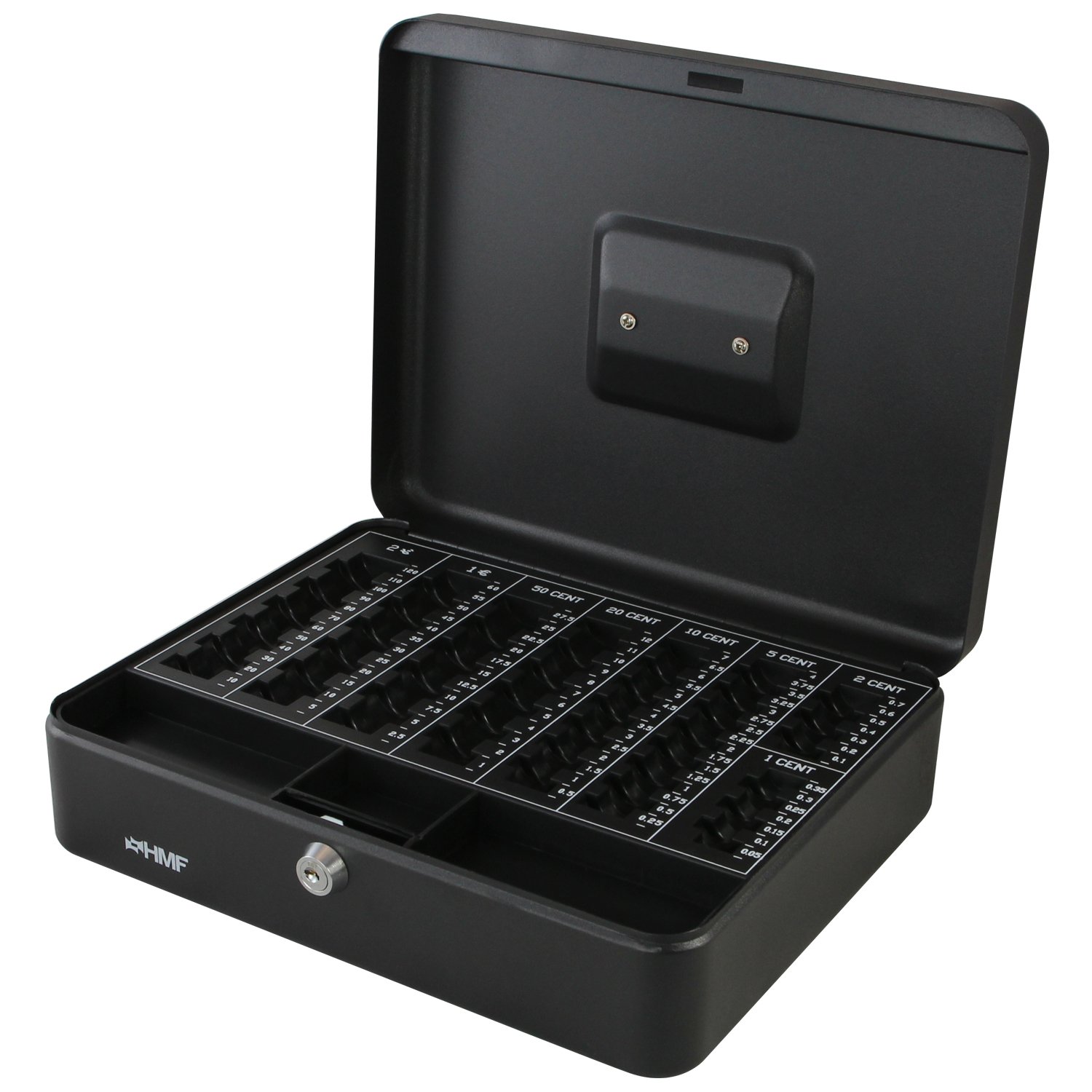 HMF 108-02 Cash Box EURO Coin Tray 30 x 24 x 9 cm, black