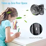 HONYIN Mini USB Clip Fan 720° Rotation 3 Speeds Desk Clip Personal Fan view 4