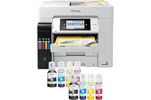Epson EcoTank Pro ET-5880 Wireless Color All-in-One Supertank Printer with Scanner, Copier, Fax, Ethernet and PCL/Postscript 