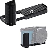 JJC Lumix S9 Hand Grip Handgrip, L-Shape Bracket Handle for Panasonic Lumix S9 Camera with Built-in Arca Quick Release Plate & Battery Compartment Opening, S9 Hand Grip Holder Anti-Slip Pads Design