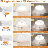 slochi LED Ceiling Light with Motion Sensor 3 Colour Temps 15W 1500LM 18cm view 3