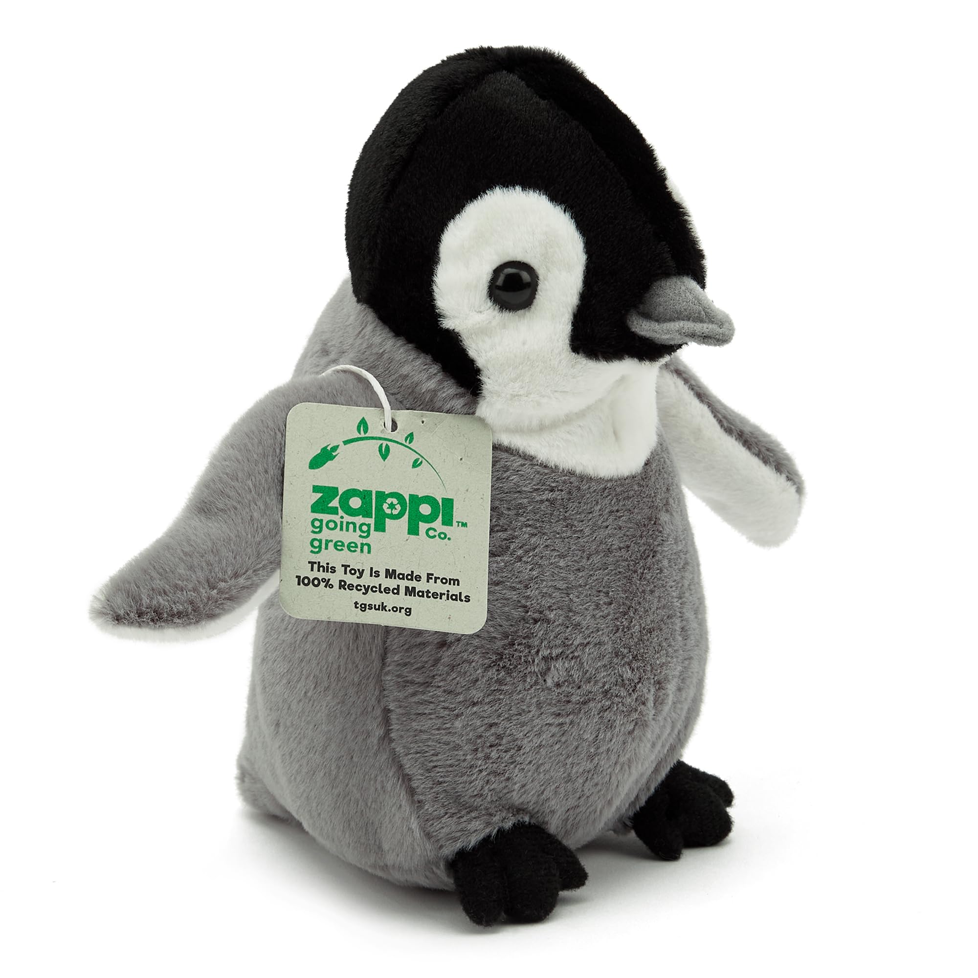 Zappi Co Ultra Soft Penguin Chick Plush Toy (22cm Width) - 100% Recycled, Eco-Friendly, Newborn Gift, Realistic Lifelike — image 1