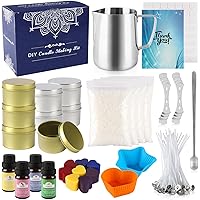 Aamdkcyu Premium DIY Candle Making Kit – 480g Natural Soy Wax + 4 Luxury Essential Oils (Lavender, Eucalyptus, Citrus, Vanill