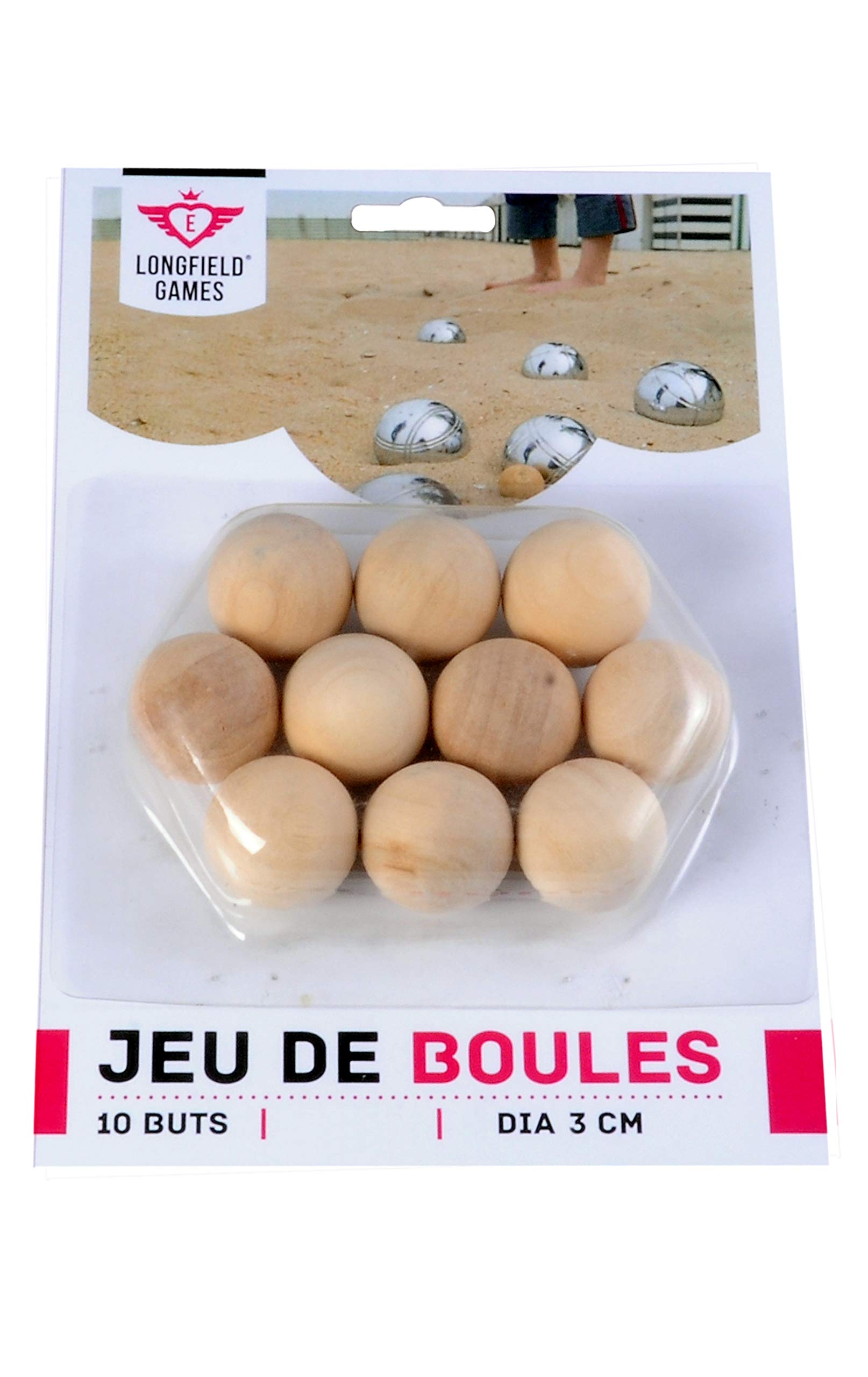 Engelhart - 10 Wooden Petanque goals for jeu de boules