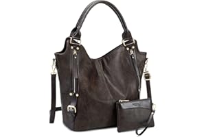 ITSCOSY Women Tote Bag Handbags PU Leather Fashion Hobo Shoulder Bags with Adjustable Shoulder Strap