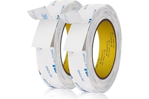UPINS Double Sided Foam Tape, Double Sided Tape Heavy Duty for Walls Strong Adhesive Mounting Foam Tape Strips for Picture Po