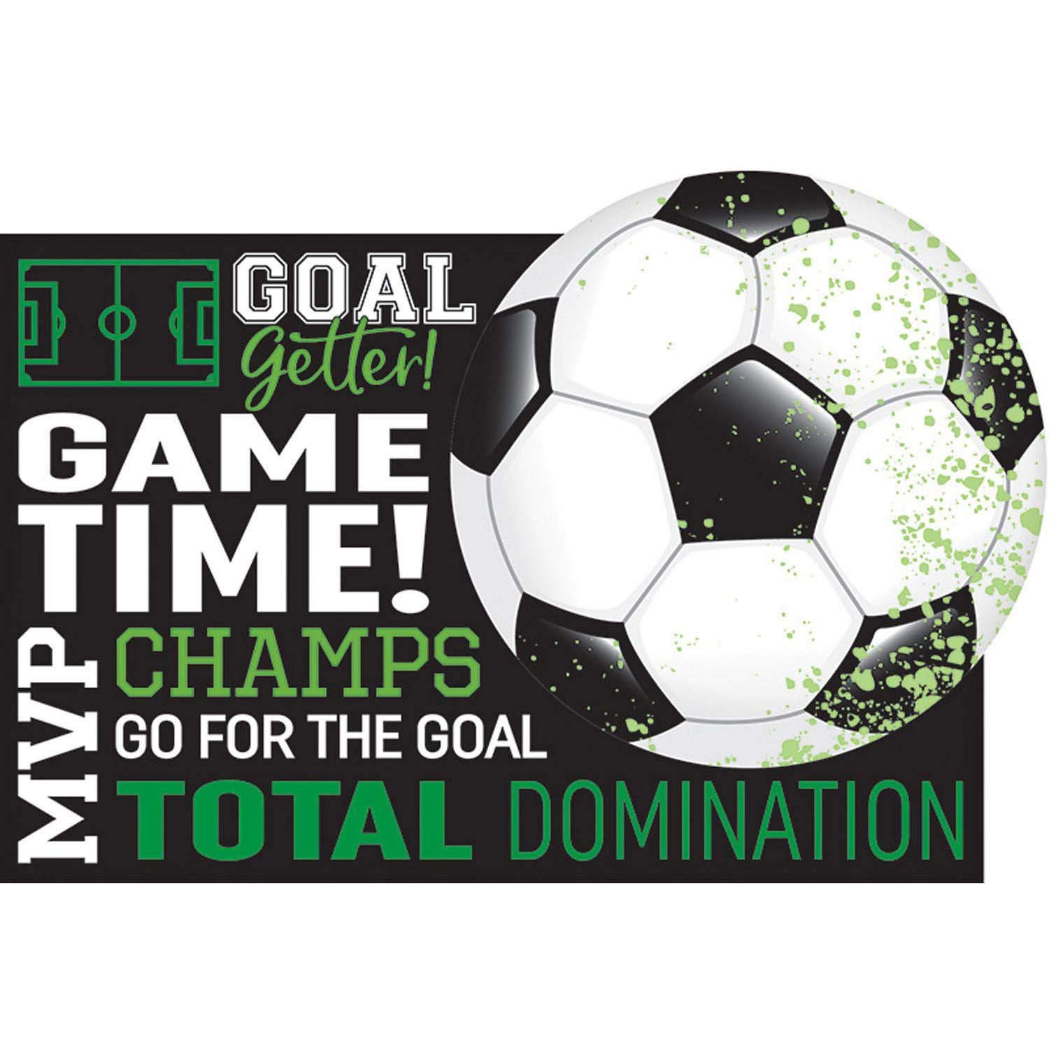 amscan 492902 Invitation Cards Goal Getter Football