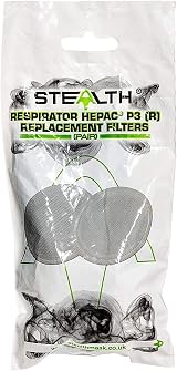 Stealth P3 Respirator Mask Replacement Filters 1 Pack High Filtration Low view 2
