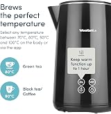 WEEKETT Alexa Smart Kettle 1.7L 3000W Temperature Control BPA Free Black view 4