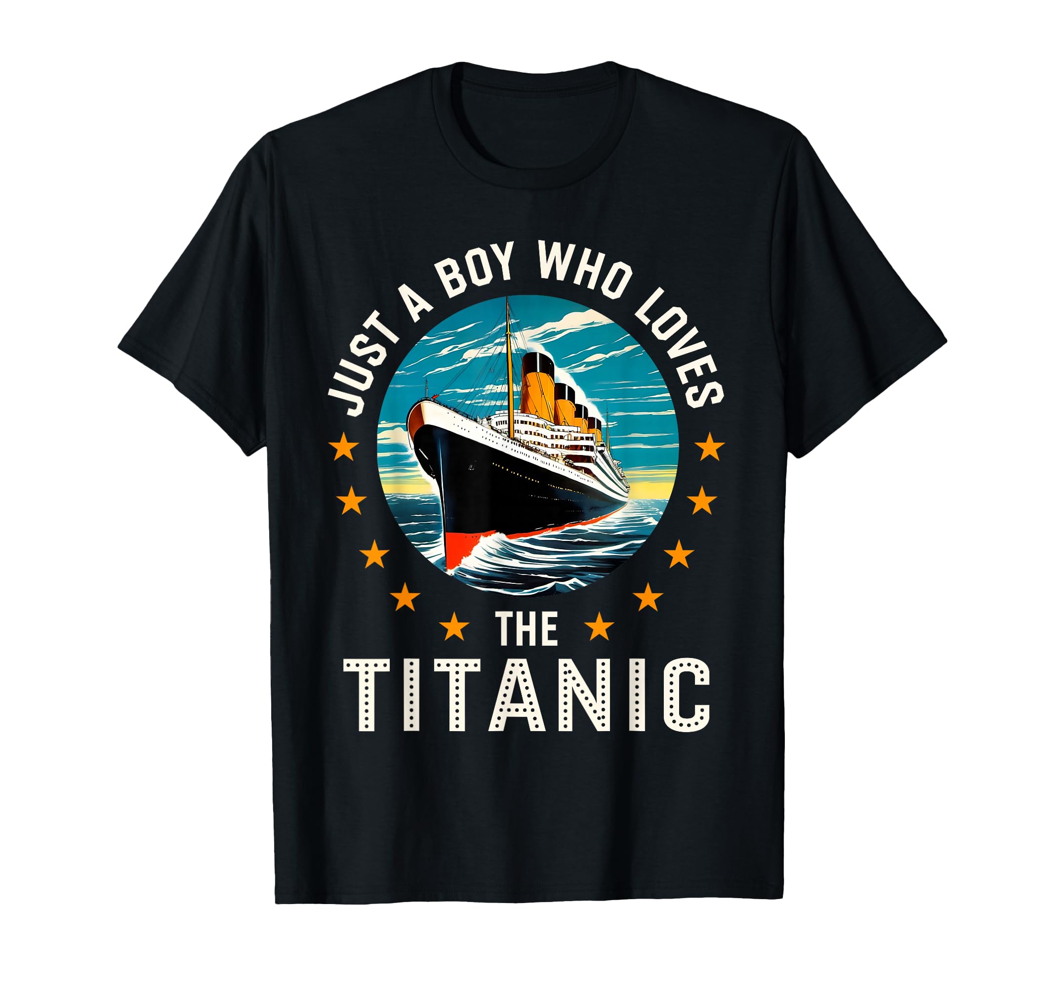 Photo 1 of A Boy Who Loves the RMS Titanic Boys T-Shirt - XS