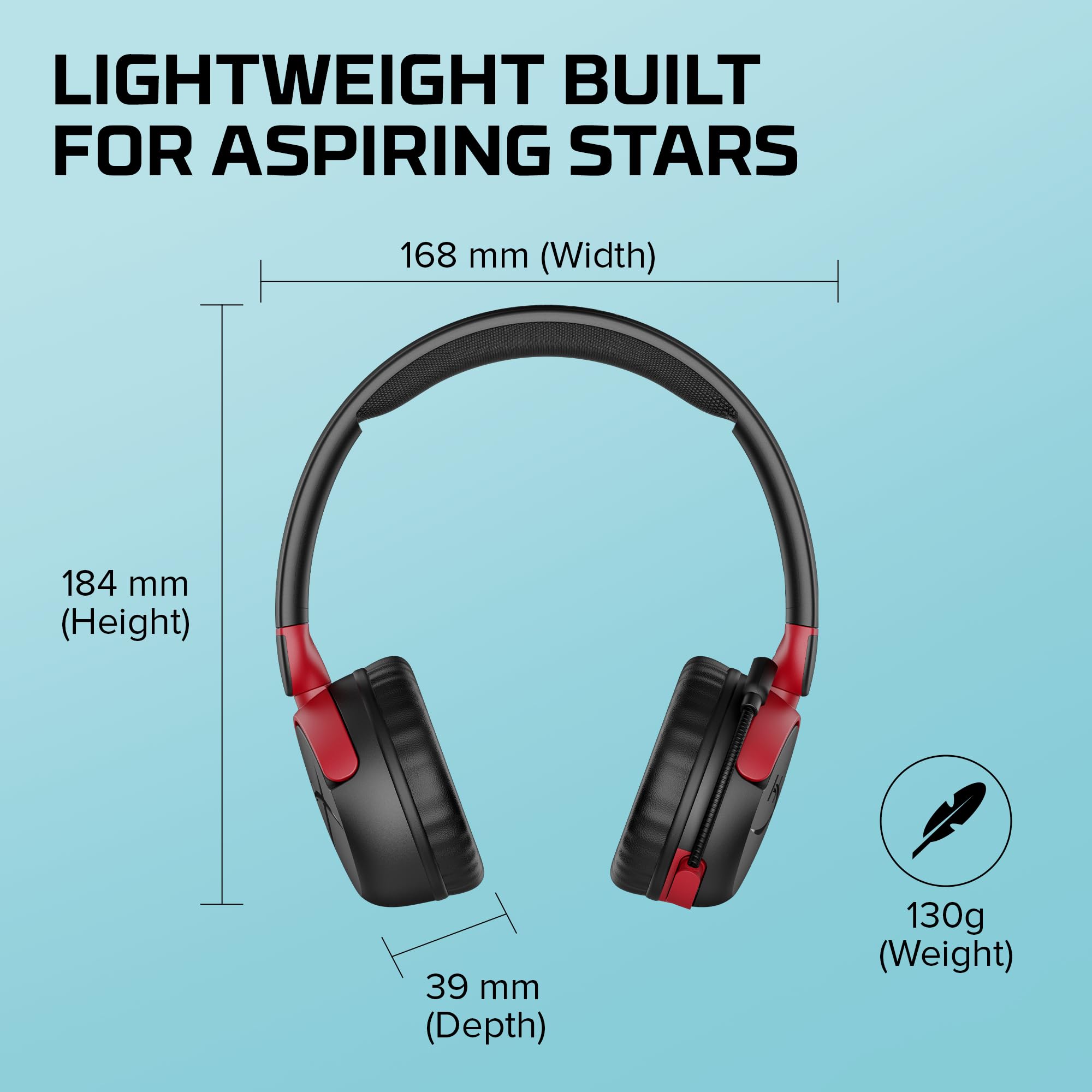 HyperX CloudX Stinger 2 Core - Gaming Headset for Xbox, Lightweight Over-Ear headsets with mic, Swivel-to-Mute Function, 40mm Drivers - Black