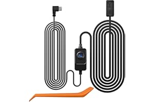 REDTIGER Dash Cam OBD Hardwire Kit Power Cable Type USB C Port,10FT 12V-24V to 5V,for Dash Camera, Low Voltage Protection