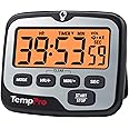 ThermoPro TM01 Digital Kitchen Timer with Touchable Backlit and Count Up Count Down Timer Loud Ring Magnetic Classroom Timer 