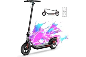 SISIGAD Electric Scooter Adults,8.5" Tires/10 Tires,Peak 500W Motor,Top Speed 19/22Mph,Long Range,Folding E-Scooter with Dual Suspension and Braking System, Smart Control
